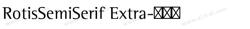 RotisSemiSerif Extra字体转换